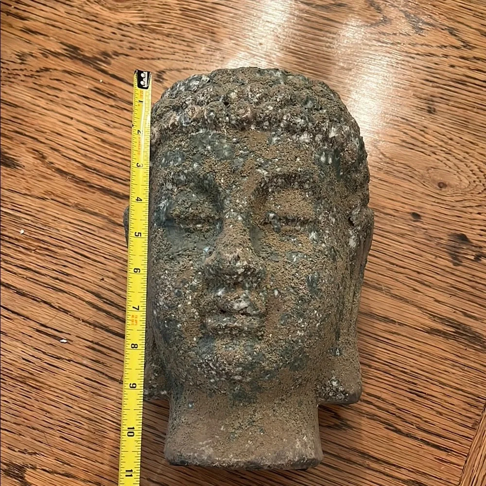 Crate&Barrel Stone Buddha Bohemian Planter Decor
